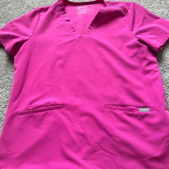 Figs Tops Figs Electric Orchid Scrub Top Poshmark